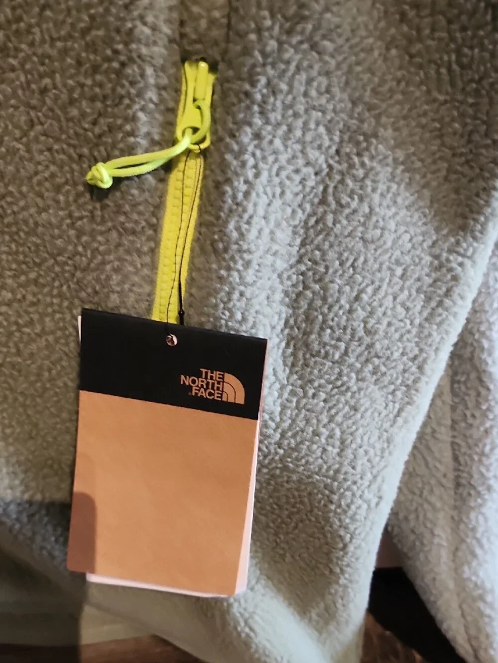 North Face Mens Yumiori Fleece in Bar Mist And Slate With  Yellow/Green Zippers